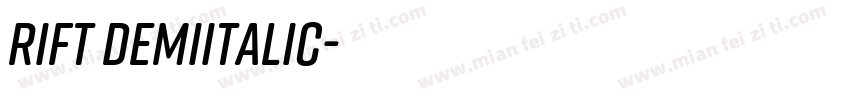 Rift DemiItalic字体转换